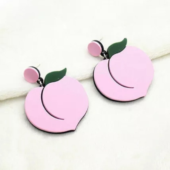 Acrylic Fruit Statement Earrings - Picture 2 of 8